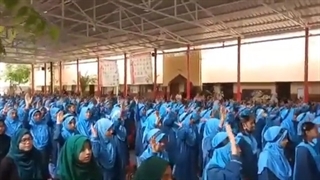 سرود سلام فرمانده در کاراناتاکای هند مدرسه زینبیه