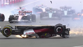 تصادف در اولین دور فرمول 1 جایزه بزرگ انگلیس/ British Grand Prix