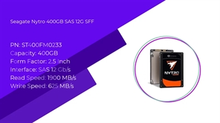 اس اس دی سیگیت مدل نیترو با ظرفیت 400 گیگابایت و پارت نامبر ST400FM0233