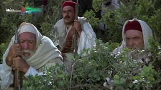 فیلم سینمایی عمر مختار ،‌ سکانس غافلگیری ژنرال ایتالیایی توسط شیر صحرا