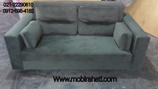 مبل و کاناپه دو نفره تختخوابشو باکسدار