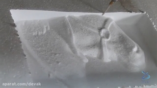 ساخت دستگاه فرز روتاری برای تراش مجسمه و تندیس