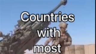 کشورهایی با بیشترین تعداد توپ جنگی