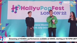 حضور چن در فرش قرمز Hallyu Pop Festival in London 2022