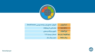 دوره جامع آموزش برنامه نویسی small basic