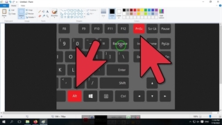 crop the image در محیط paint با استفاده از prtscr button