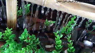 آموزش ساخت آبنما سنگی - ساخت آبنما - آبنما با بامبو