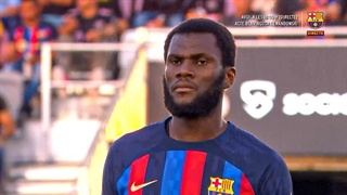 عملکرد فرانک کسیه برای بارسلونا مقابل اینتر میامی ( 29 تیر 1401 )