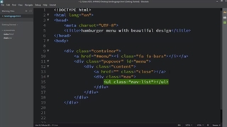 طراحی های خلاقانه HTML + CSS ، ساخت منو تمام صفحه