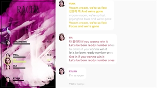 لیریک+لاین آپ آهنگ‌ (racer) از ایتزی (itzy)