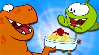 کارتون اووم نوم Om Nom - دایناسور گرسنه