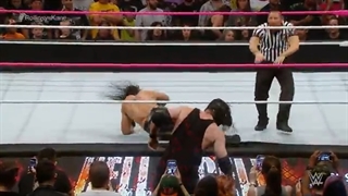 مسابقه ست رالینز و کین در hell in a cell 2015 سر کمربند wwe world title