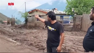 سیلاب نتیجه رودخانه خواری در چالوس