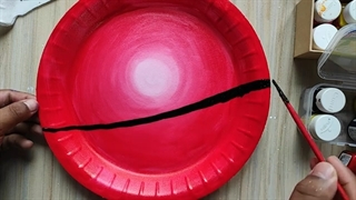 ساخت دکوری با بشقاب یکبارمصرف