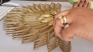 ایده ساختنی زیبا با چنگال یکبارمصرف