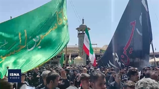 حرم حضرت معصومه (س) در روز تاسوعا