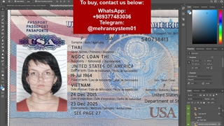 United States Passport Template (High quality)