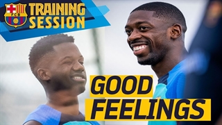 تمرین سه شنبه بارسلونا : آماده سازی برای رئال سوسیداد در نبری خارج از خانه