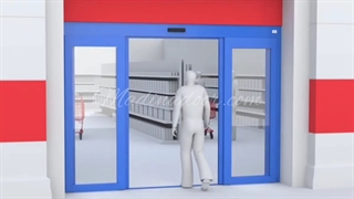 درب اتوماتیک کشویی - درب اتوماتیک اسلایدینگ - مادینا در