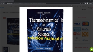 Thermodynamics in materials science second edition solutions manual pdf