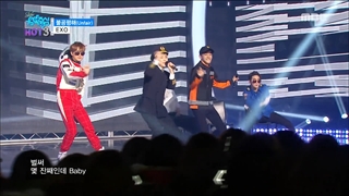 اجرای آهنگ Unfair از اکسو در موزیک شو Music Core 151219