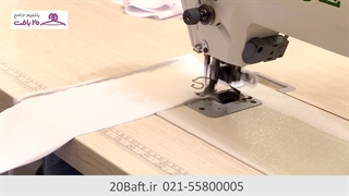 فیلم کارکرد چرخ خیاطی راسته دوز تیغ دار کامپیوتری زوجی