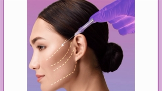 عکس های لیفت صورت با نخ