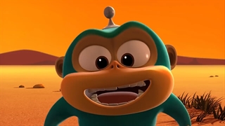 انیمیشن بامزه میمون فضایی