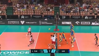 هایلات بازی والیبال دو تیم اوکراین و پورتوریکو در قهرمانی جهان 2022