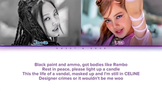 آموزش رپ جنی و لیسا - PINK VENOM ♡ زهر صورتی )