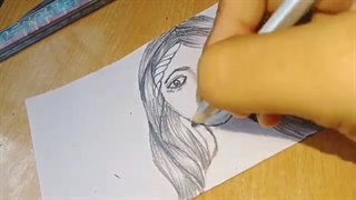 A Cute Face - Drawing Tutorial  How to draw a girl - Step by step  Pencil Sketch