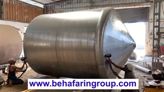 پولیش کاری مخزن استیل | ماشین سازی به آفرین
