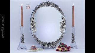 آینه و شمعدان نقره، آینه شمعدان عروس، نقره ریحانی