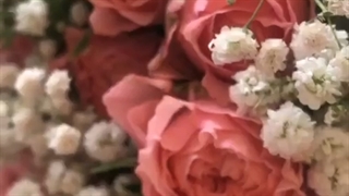 خرید سبد گل عروس و رز