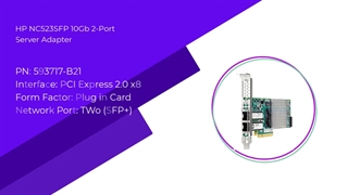 کارت شبکه اچ پی  HP NC523SFP 10Gb 2-port Server Adapterبا پارت نامبر 593717-B21