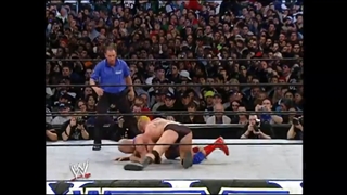 مسابقه براک لزنر و kurt angle در wrestlemania 19