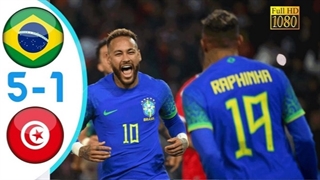 خلاصه بازی برزیل 5-1 تونس ( 5 مهر 1401 )