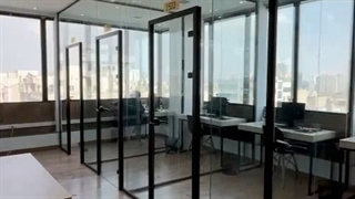 پارتیشن شیشه ای فریم لس