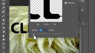متن پشمی در فتوشاپ