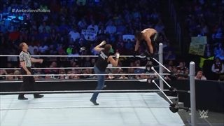 مسابقه ست رالینز و Dean Ambrose در smackdown 2015 ماه June 25