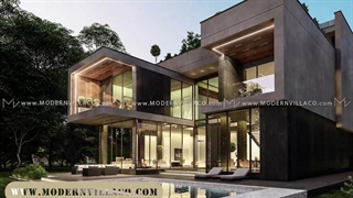 طراحی ویلای تریبلکس به همراه شاهنشین در شهریار