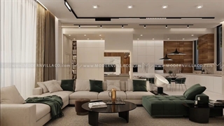 طراحی داخلی ویلای فلت | کردان | Villa interior design