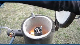 ذوب ضایعات آلومینیوم با کوره ذوب خانگی