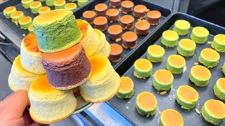 سوفله چیزکیک رنگارنگ کره ای - موج کره ای