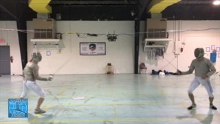 Saber Fencing Tactics - Distance Trap & Attack In Preparation