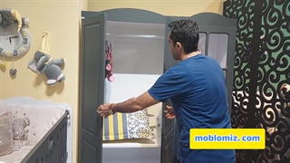 خرید تخت نوزاد گهواره دار