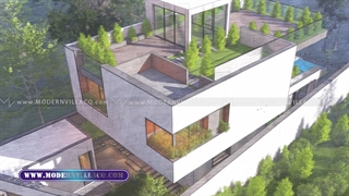 ویلای دوبلکس در قائم شهر | طراحی ویلا | modernvillaco