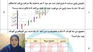 ویدئوی حل تشریحی نمونه سوال فصل 1 ریاضی هفتم