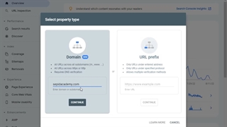 ثبت سایت در سرچ کنسول گوگل