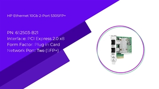 کارت شبکه اچ پی HP Ethernet 10Gb 2-port 530SFP+ Adapter با پارت نامبر 652503-B21